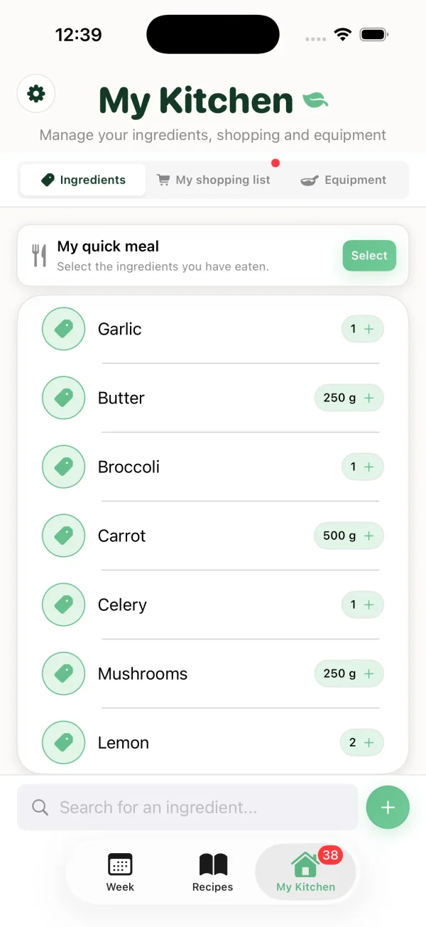 CooksyUp — my kitchen